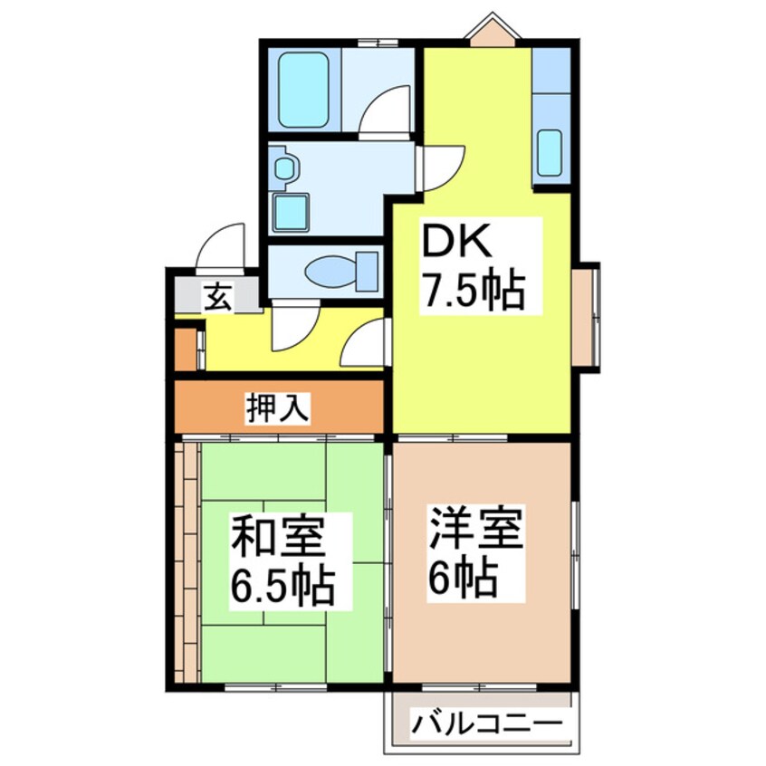 間取図 エクセレント田中東