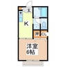 レーベン 1Kの間取り