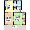 セジュール拓・雅 2DKの間取り