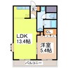 パストラル 1LDKの間取り