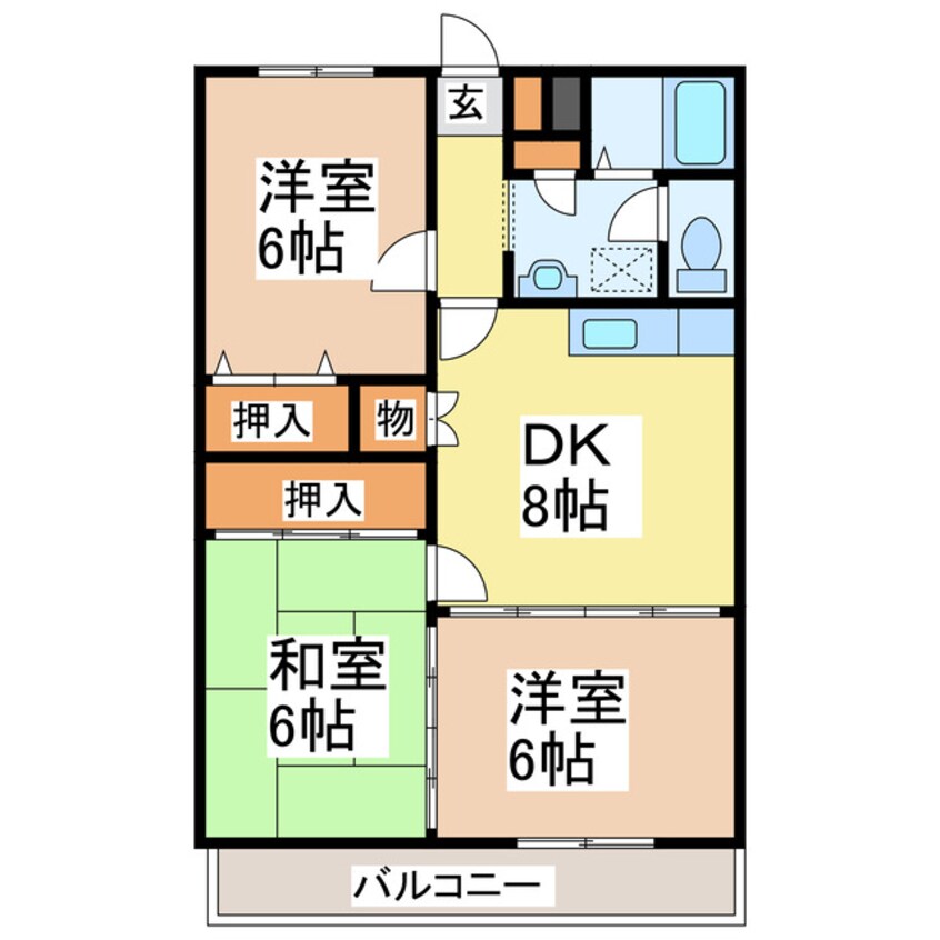 間取図 グランドール迎町