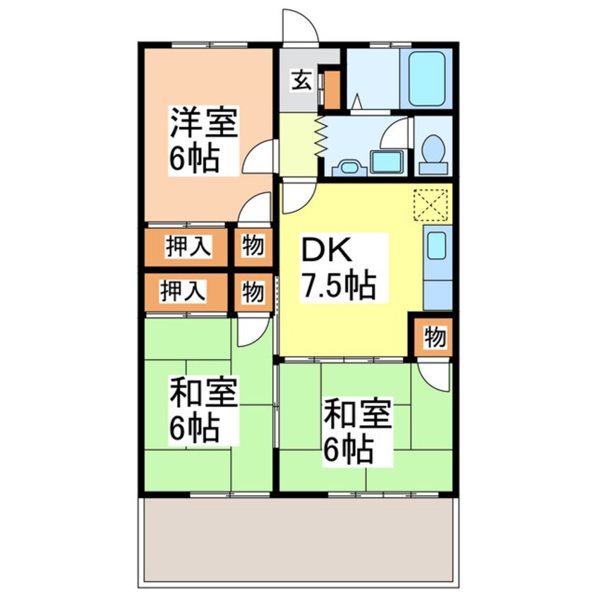 間取図 パークハイム和田