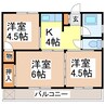 エンゼルハイツ長田 3Kの間取り