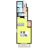 フォルトグランデⅠ 1Rの間取り