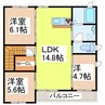 グランドパルクＢ 3LDKの間取り