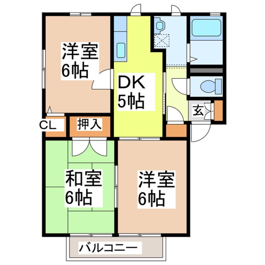 間取図 コーポ小川