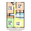 ファイン・フィールドＫの間取図