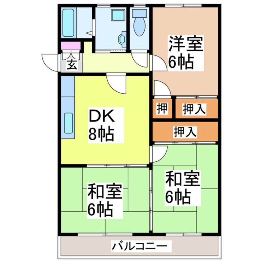 間取図 エスポワール高田Ⅱ