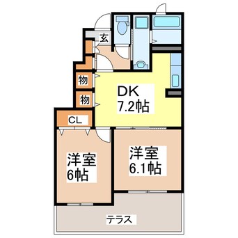 間取図 グレイスＶｉｌｌａⅡ