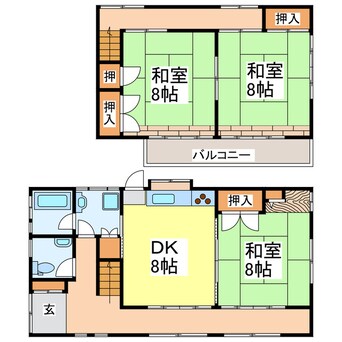 間取図 西岡貸家