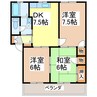 ディアスⅠ 3DKの間取り
