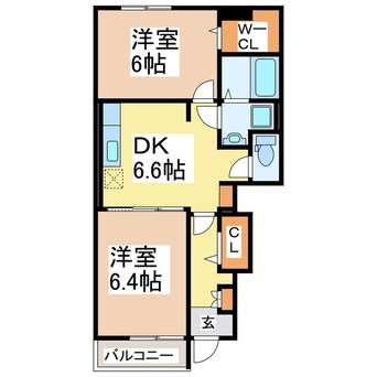 間取図 エスポワールＢ