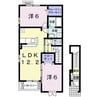 エスポワールＢ 2LDKの間取り