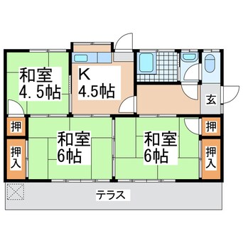 間取図 村井貸家