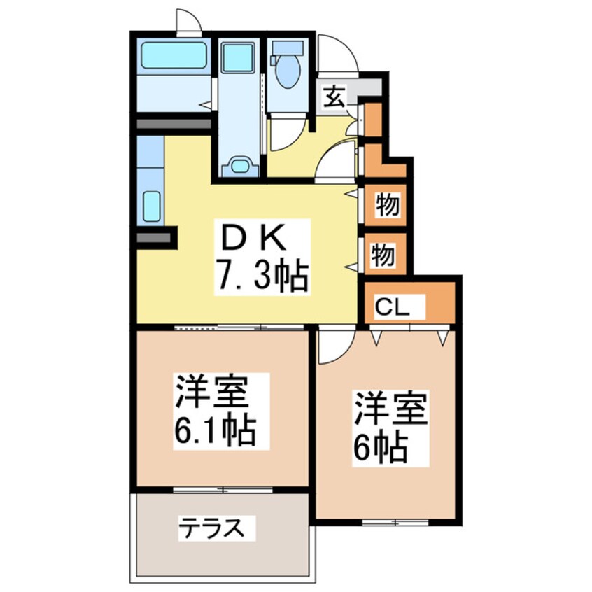 間取図 アルカンシェルＢ