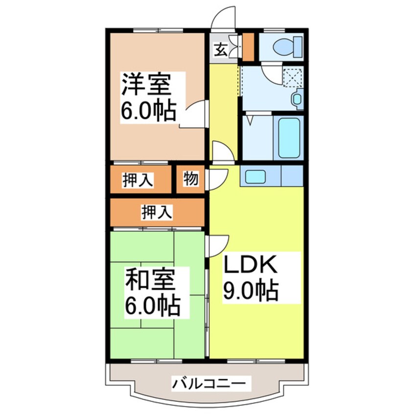 間取図 ベルメゾンもりやま