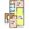ソレイユＶｉｌｌａ　Ⅰ 2LDKの間取り