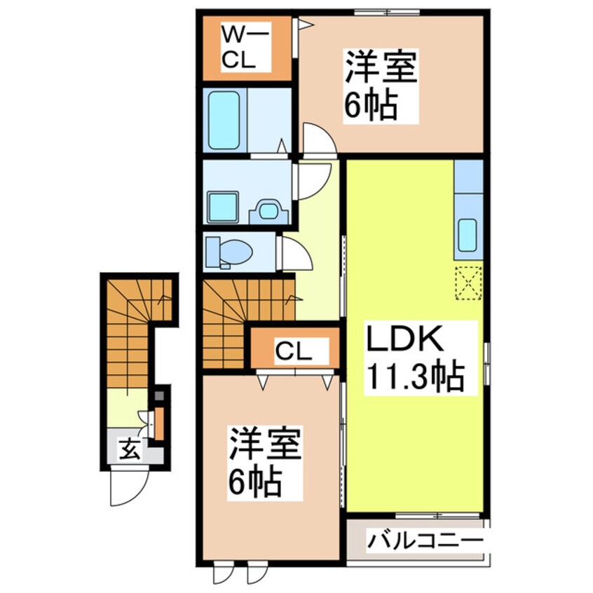 間取図 ソレイユＶｉｌｌａ　Ⅰ