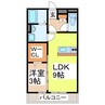 ルルディ 1LDKの間取り