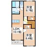 ディアルミエール 2LDKの間取り
