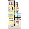 Grande Patio 2LDKの間取り
