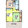 ブレセッドステージＡ 2LDKの間取り