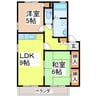 ブレセッドステージＡ 2LDKの間取り