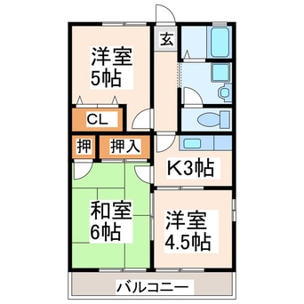 間取図 ノーブルハイツ