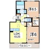 エルパティオ 2LDKの間取り