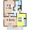 フルール・プリムヴェールＡ 2DKの間取り