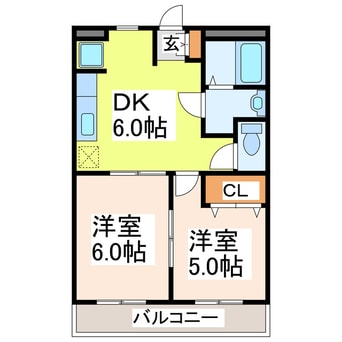 間取図 つばめハイツ