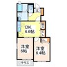 ＮＭＯＮ　Ｇ 2DKの間取り