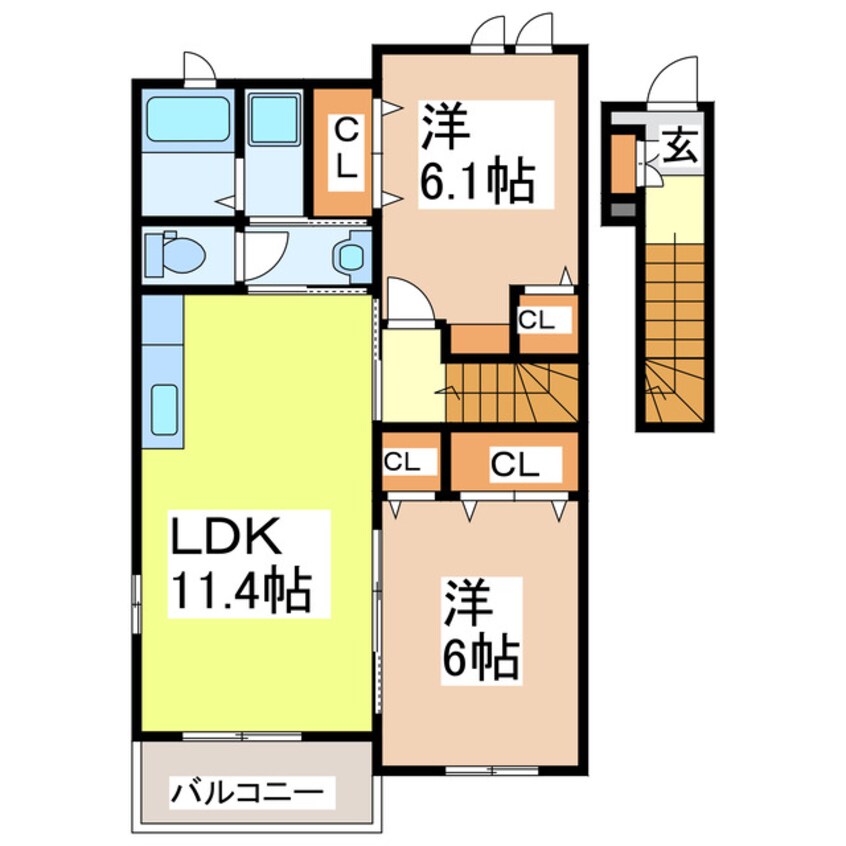 間取図 ＮＭＯＮ　Ｆ