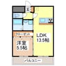 North PoleⅡ 1LDKの間取り
