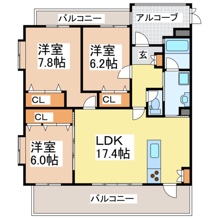 間取図 North PoleⅡ