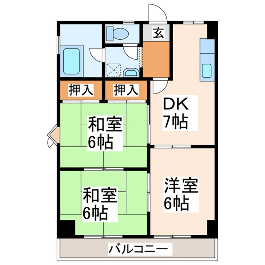 間取図 井原マンション