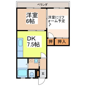 間取図 井原マンション