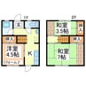 ルミナス八代南 3Kの間取り