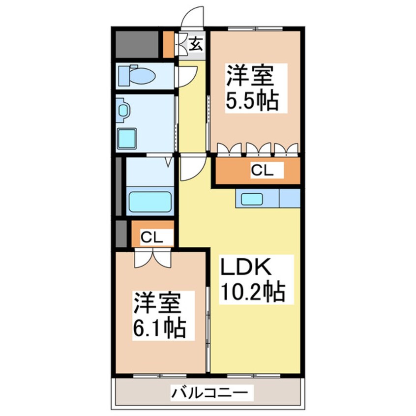 間取図 ディアステージシャロン