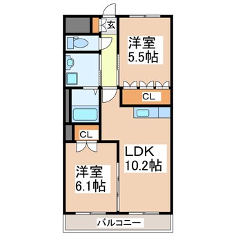 間取図 ディアステージシャロン