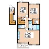 シャルマン・シャトーⅡ（人吉市） 2LDKの間取り