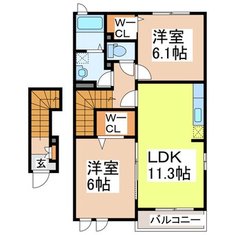 間取図 グランジュテ