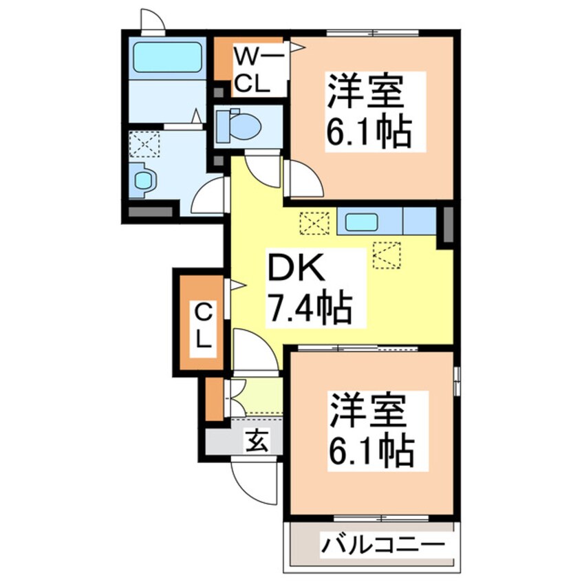 間取図 グランジュテ