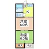 サンハイツＡ 2Kの間取り