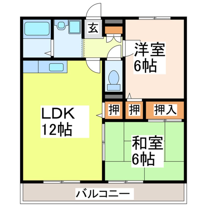 間取図 サニーコート妙見