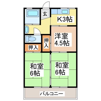 間取図 中山アパート