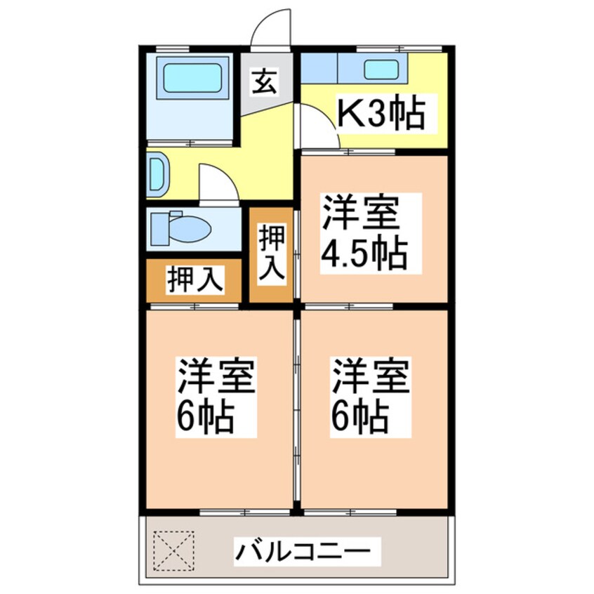 間取図 中山アパート