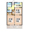 中山アパート 3Kの間取り