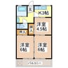 中山アパート 3Kの間取り