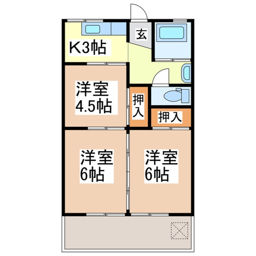 間取図 中山アパート